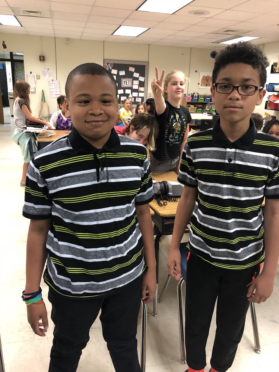 Twinning on a Monday! #almost6thgraders #oneccps #growinggreenfieldes