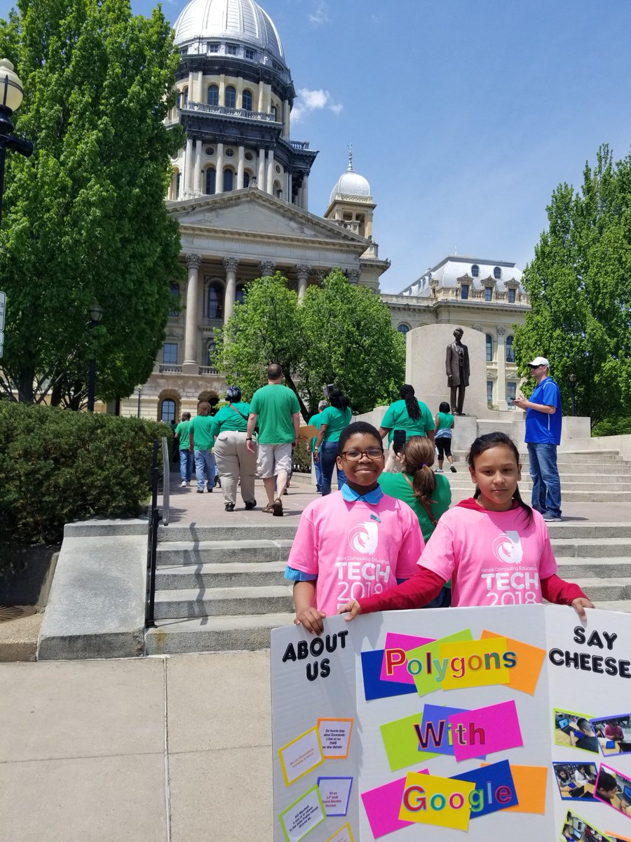 JolietSD86's tweet photo. Congratulations @AOMarshallD86 students and teachers who were selected to share how they use technology at their school at Tech2018 in Springfield. Thank you Illinois Governor @BruceRauner and State Senator @PatMcGuire43 for attending. #ILTECH2018 https://t.co/xcbc62rwmf