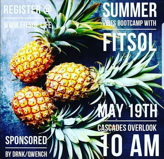 CascadeOverlook's tweet photo. SATURDAY #Bootcamp with FitSol22 - Sponsored by @Qwenchjuice Bar May 19th #bootcamp #fitnessevents #workout #novalife #fitspo #fitfam #fitsol22 #fitnessmotivation #summervibes #smoothie #smoothiebowl #healthychoices #bootcampdc #experiencecascades https://t.co/ivZoLM4d8M