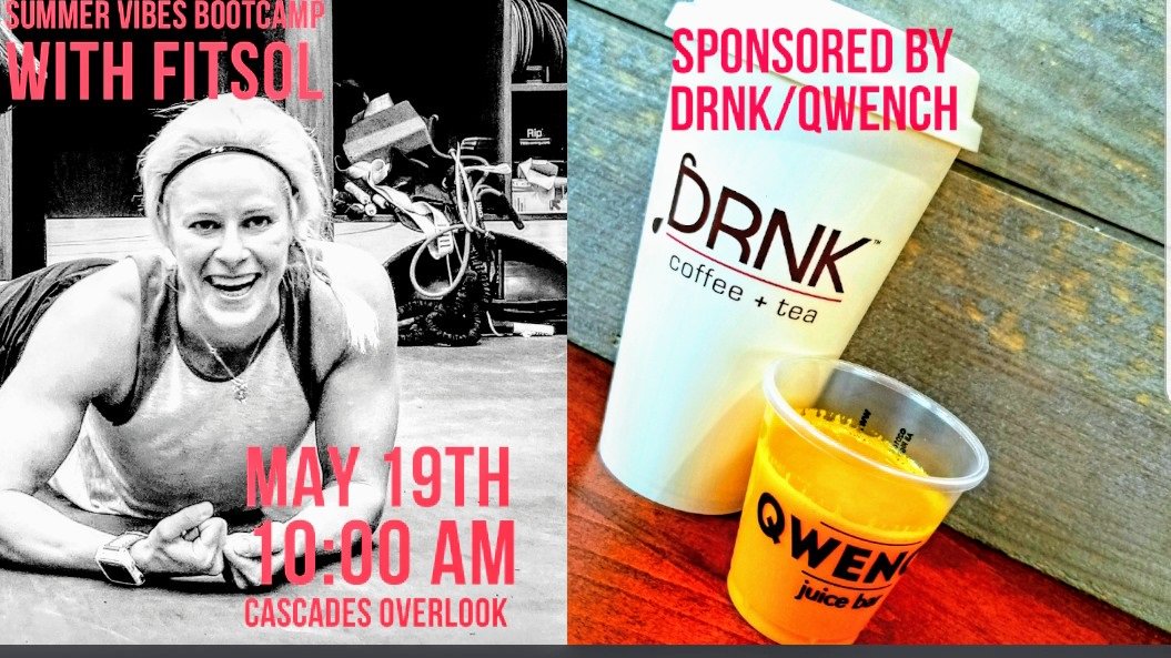 CascadeOverlook's tweet photo. Saturday == Have you Registered for #Bootcamp with FitSol22 - Sponsored by @Qwenchjuice Bar  #bootcamp #fitnessevents #workout #novalife #fitspo #fitfam #fitsol22 #fitnessmotivation #summervibes #smoothie #smoothiebowl #healthychoices #bootcampdc #experiencecascades https://t.co/r4HNmOJe2X