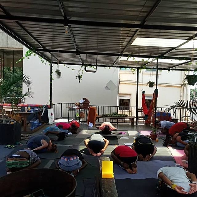 fitcliqueafrica's tweet image. Basking in the glow of yesterday's vibe and awaiting the sunset. That's us right now! 
As a team, we are so grateful for women, and for the US Mission to Uganda's support in this project. 
#FitcliqueafricaFeministUtopia #Feministproject #9togo #FEMINIST #Afrikanyoga #Selfdef…