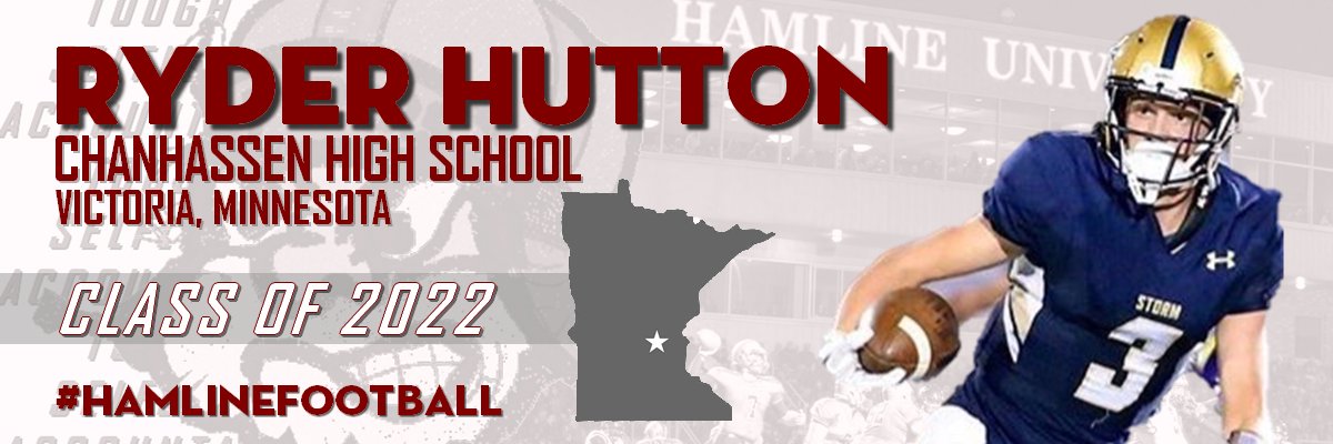 Welcome to Hamline, Ryder!
Accountable♦️Tough♦️Selfless