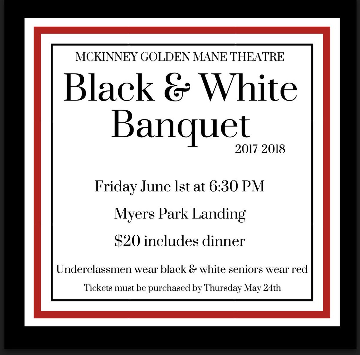 McKinneyTheatre's tweet photo. ✨Buy your ticket(s) for banquet!!!✨ https://t.co/EvaXiwFZrd