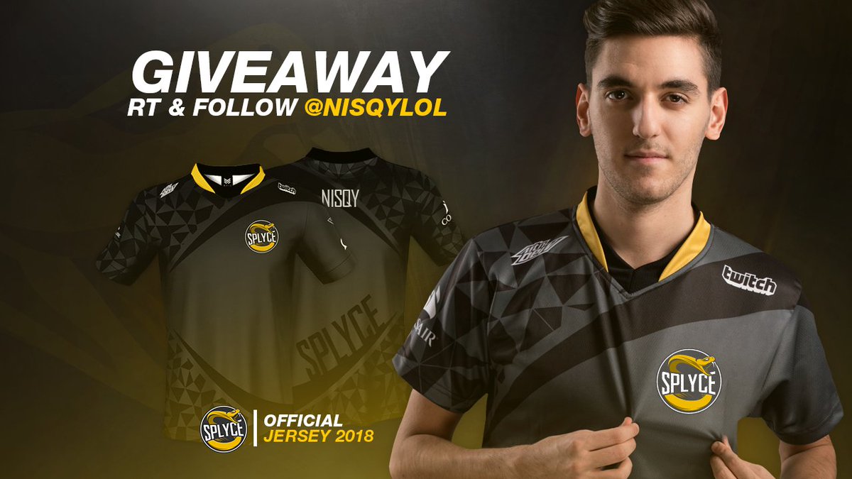Nisqy's tweet photo. Splyce m'a donné 2 maillots pour ma venue au MSI, je vous en fais gagner un ici @Nisqylol + un sur mon Insta https://t.co/A0j0YUHvKG
Bonne chance à tous! Tirage au sort le 18/05! #TEAMNISQY https://t.co/PwflnVAkKM