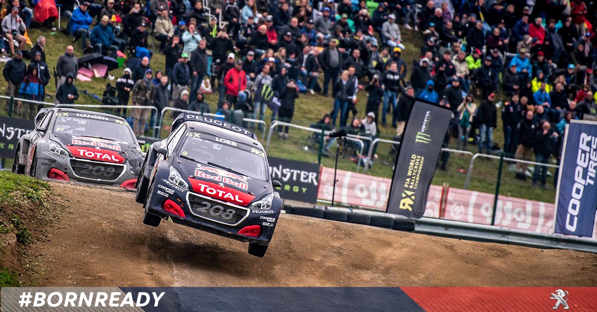 peugeotitalia's tweet photo. 🏆 🏆 Doppio Podio al Campionato del Mondo FIA di Rallycross #WorldRX! @SebastienLoeb al 1° posto e @Timmy_Hansen al 3°. Un grande risultato che premia il duro lavoro del nostro Team #PeugeotTotal Racing! #BornReady #WRX2018 #PeugeotSport https://t.co/cwaKMnY7BN