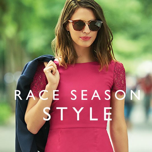 Style your way through the races with striking magenta hues. Discover the Petite Flippy Hem Dress: bit.ly/Precis-RaceDay…