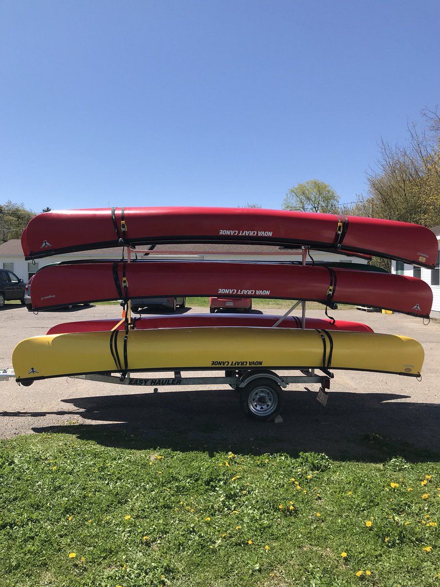 Our canoes have arrived just in time for our first backcountry trip to Keji next week. Thanks <a href="/NSTeachersUnion/">NS Teachers Union</a> for supporting this project through the PDAF grant!