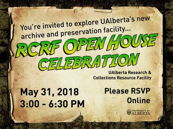Come meet the new-old member of the @uofalibraries family, RCRF (the library formerly known as Books and Record Depository), in a brand-new location!