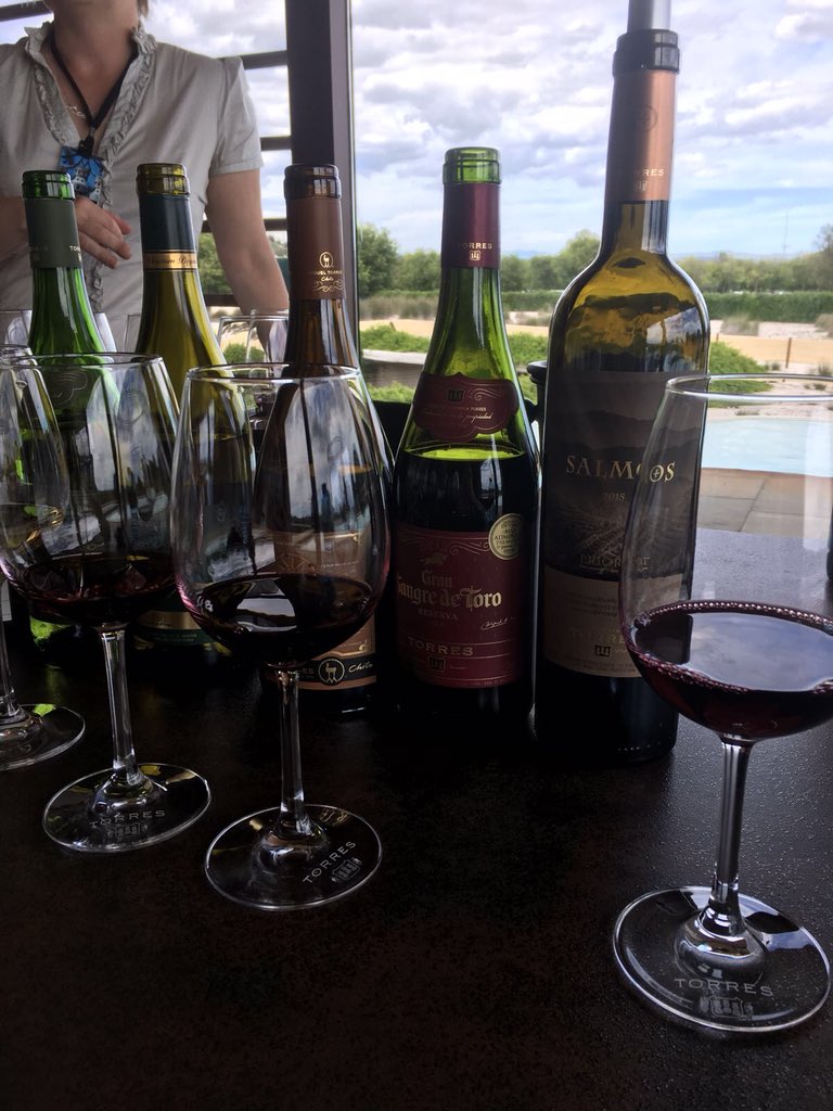 FineWinesCardif's tweet photo. @FfionAnisa visiting the spectacular  Familia Torres headquarters  today.
#VilafrancadelPenedès #Salmos #Spanishwine https://t.co/YBpaVdRCol