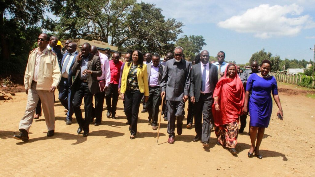 susankihika's tweet photo. The Senate Committee on Security toured the Solai Dam tragedy site to condole with the victims and assess the situation. The Committee was on a fact finding mission &amp; demanded a thorough investigation into the cause of the tragedy and everyone culpable be held responsible. https://t.co/b3Wj29owz9