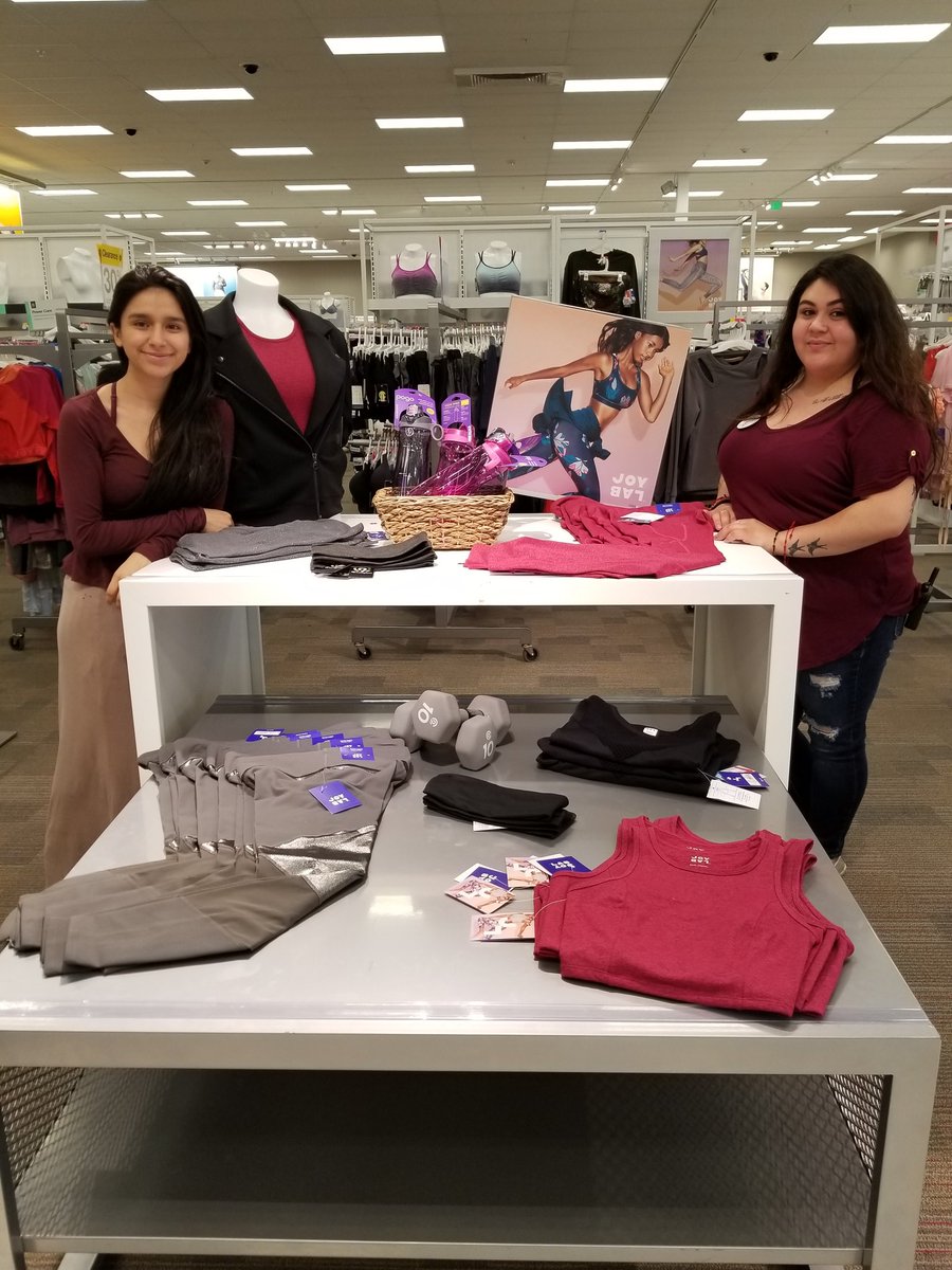 agyap's tweet photo. Great Joy Lab merchandising from my weekend Apparel team!! #TheBluff #athleisure #JoyLab #superpretty https://t.co/Q1ez0nGpP5