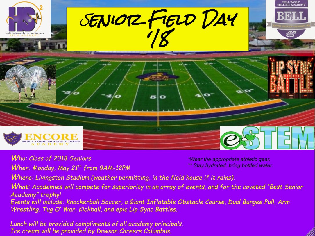 STORMDECK18's tweet photo. Senior Field Day Info!🥇⚽️🌭 https://t.co/Wrxh2DUu1N