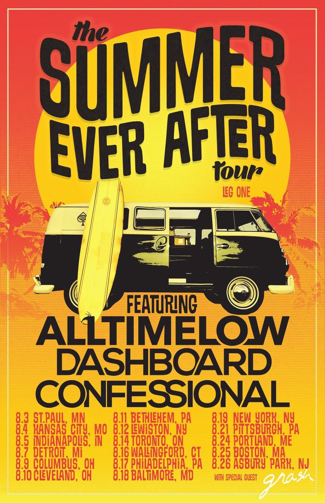 Happy #MusicMonday did you see this? 
All Time Low and Dashboard Confessional will go on tour this summer!!!!