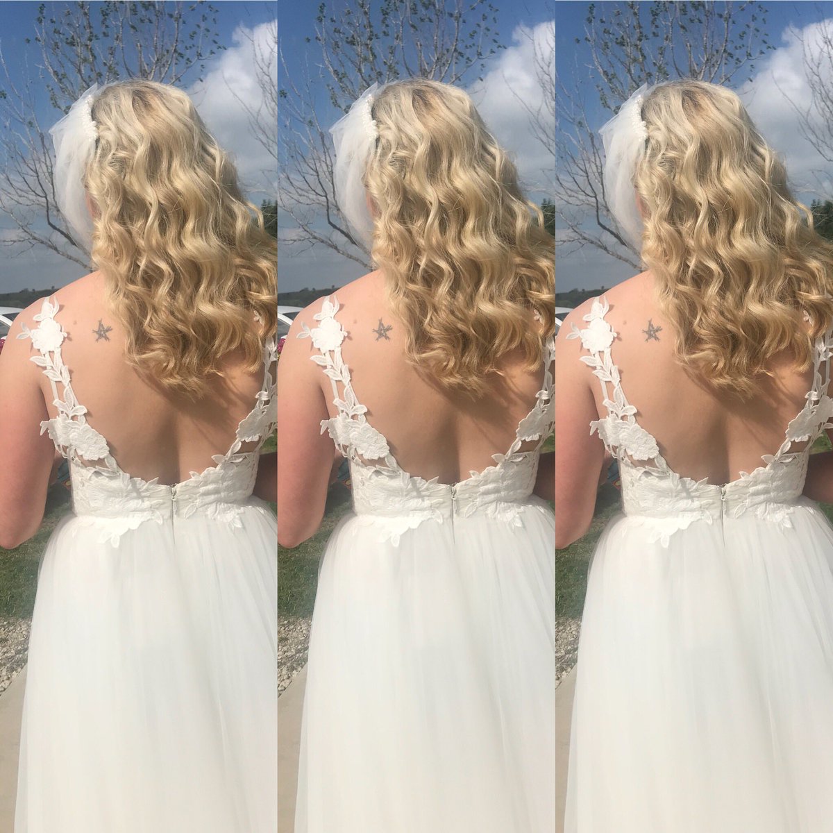 CrossFitCompton's tweet photo. On location wedding from this weekend. Such an honor to be apart of the newlyweds special day. #Timeless nofilter #flowermoundhair #L.Creations #cosmetologist #flowermoundhairstylist #ColorGlam
 #Licensetocreate   Book an appointment at 469-223-1207 @kim_cloud9salon https://t.co/PdC8gF1OZU