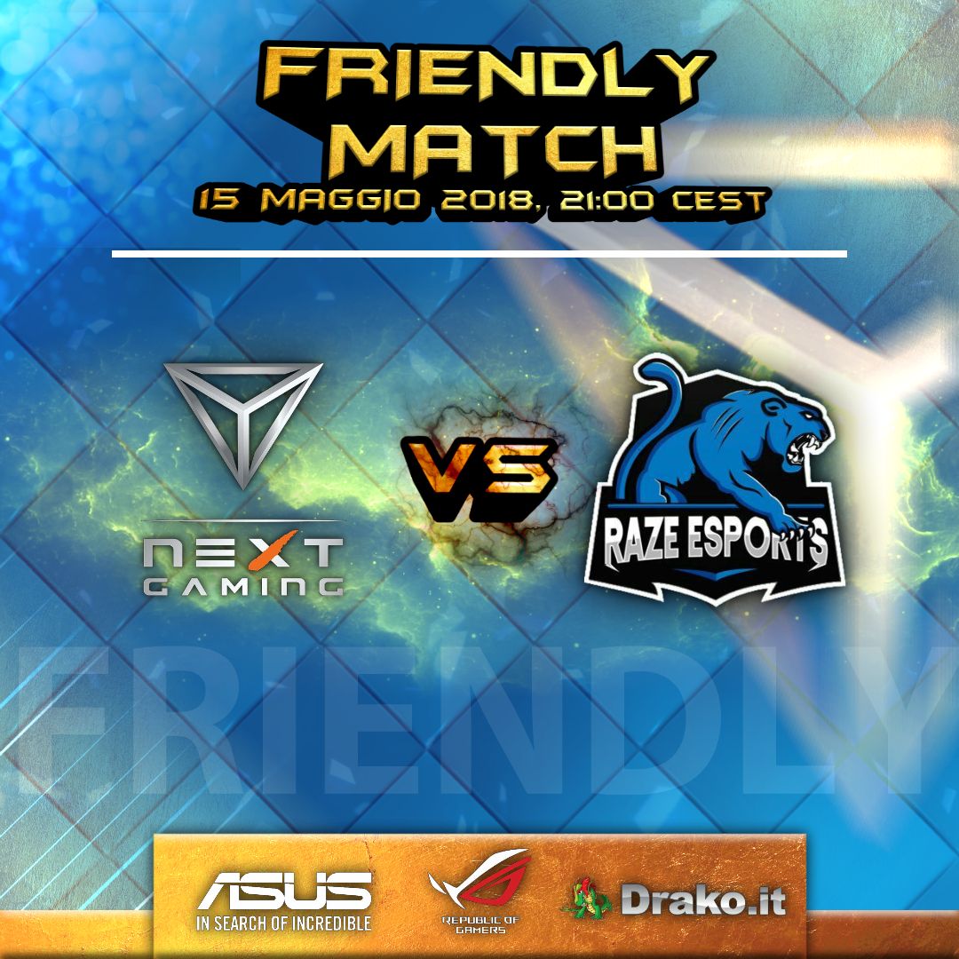 #CR Nuovi match per @NextGamingCR
Domani alle 21 live su Twitch: twitch.tv/nxgtv
<a href="/ASUS/">ASUS</a> <a href="/ASUS_ROG/">ROG Global</a> @Drakoit