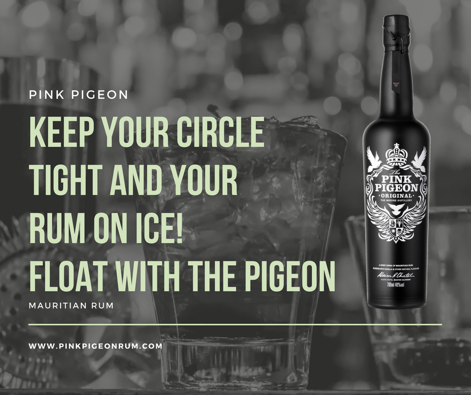 The pink pigeons became nearly extinct in the 1990s and is still very rare. It is the only Mascarene pigeon that has not gone extinct.

Our rum is far from extinct and is most appreciated with a group of close friends.

pinkpigeonrum.com