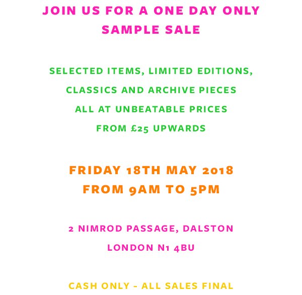 MawiOfficial's tweet photo. MAWI Sample Sale this Friday 18th May - https://t.co/PMwIucksQE https://t.co/gPdVUeyOUJ