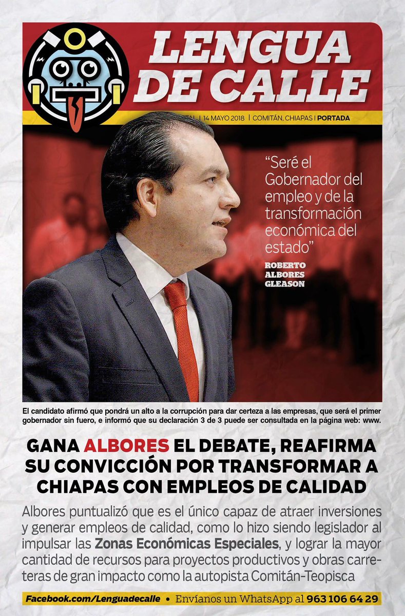 FuerzaRag's tweet photo. Gana @ralbores el debate, reafirma su convicción por transformar a #Chiapas con empleos de calidad 

#AlboresGanaElDebate #AlboresGobernador #NiMeAsustoNiMeRajo #FuerzaRAGComitán
#FelizLunes https://t.co/Aed9xGGk0W
