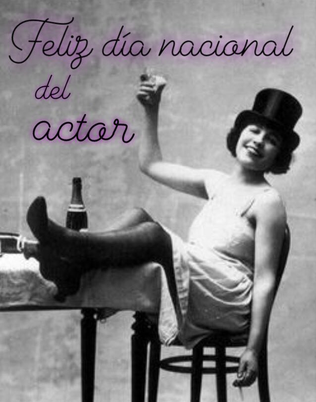 Feliz día nacional del actor!🎭🎉 Felicitamos a todos los que hacen magia sobre las tablas!  #DíaNacionalDelActor