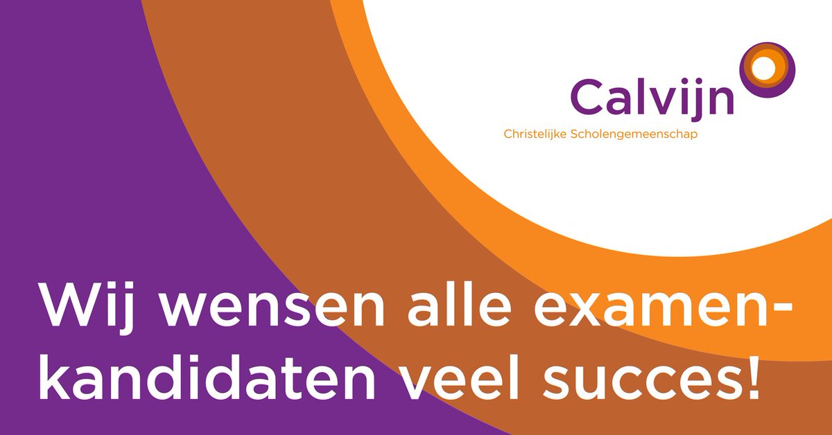 Vanmiddag is voor veel leerlingen een spannende tijd begonnen: de start van de examenperiode. Iedereen veel succes gewenst!