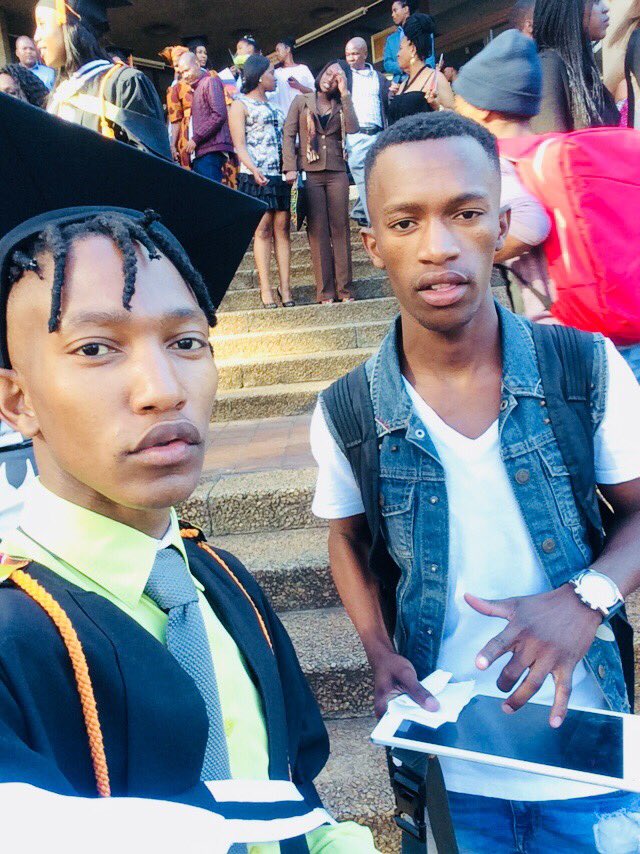 SibaWilson's tweet photo. Let me share this @mbali_ndlela
#UJGrad2018
Me and my Twin 💜💜 https://t.co/wI0mOlFa5B