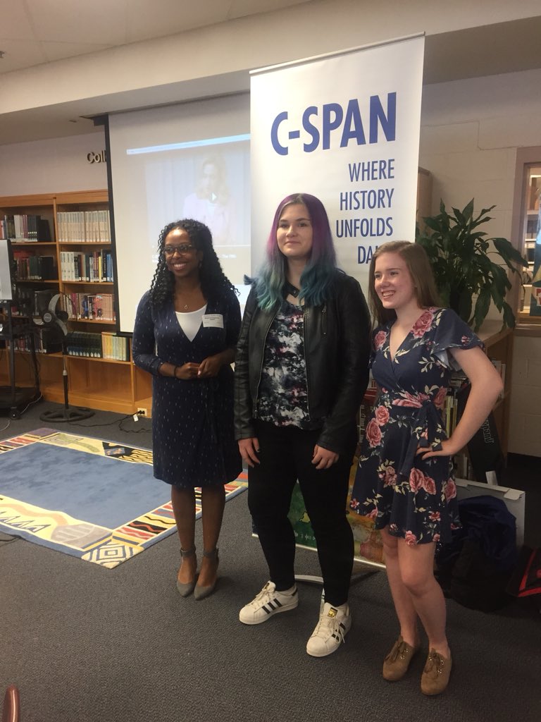 NormanEdwards67's tweet photo. Congratulations to Jessica Theiss (Blake)and Melanie Roberts (Wooton) on their award winning documentary for C-Span. #blakehighschool https://t.co/OGnY7xDxnI