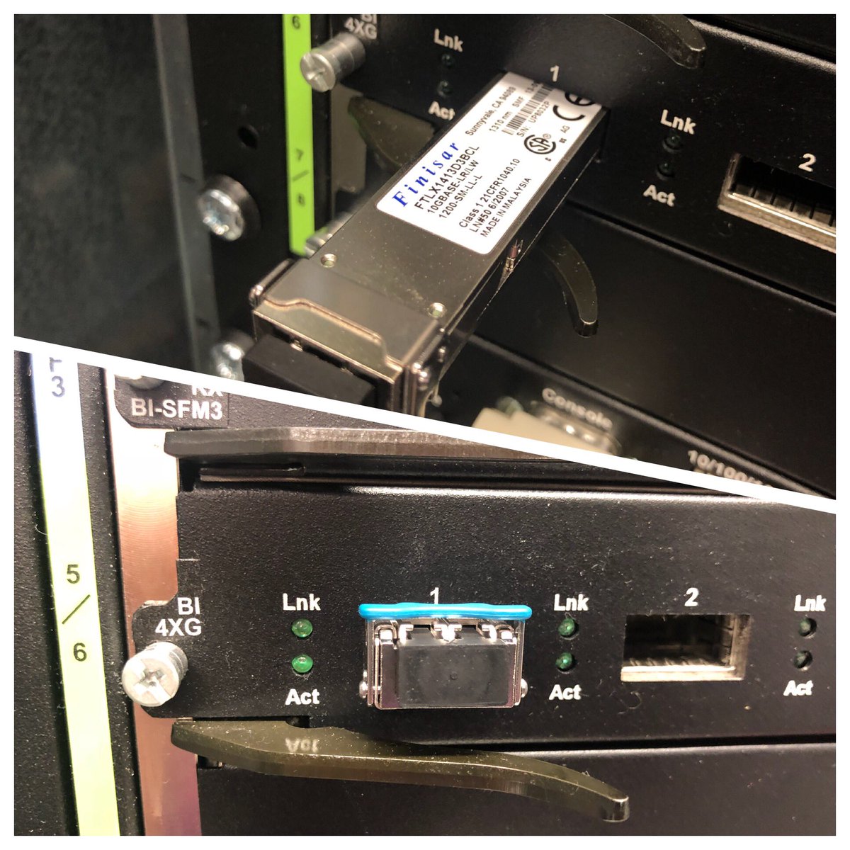 10 Gbit-Ausbau schreitet voran mit einem weiteren Modul für einen unserer BigIron‘s 🤗