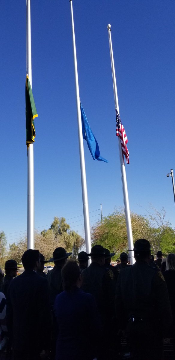 MayorNicholls's tweet photo. Honoring our fallen US Border Patrol Agents at Yuma Sector Headquarters. Thank you for your ultimate sacrifices. https://t.co/ALpdmEHEMI