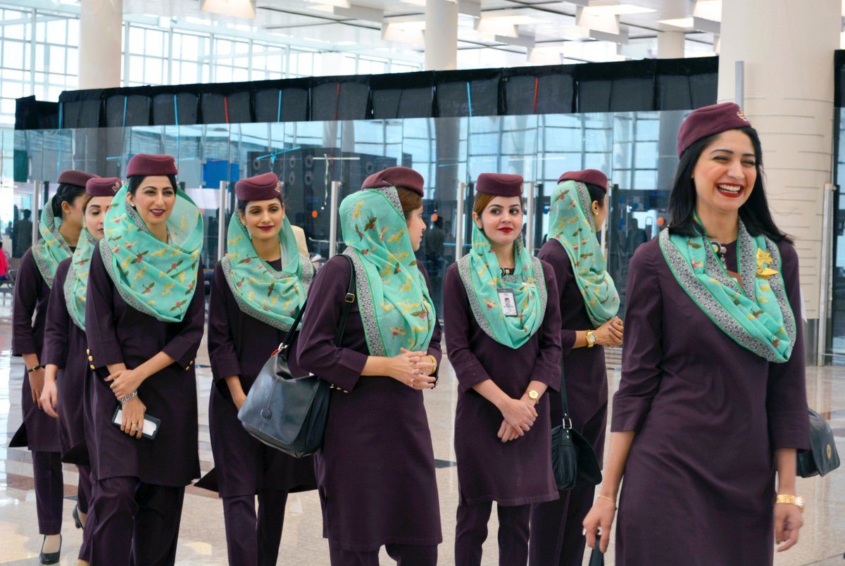 Official_PIA's tweet image. A candid moment with our crew at the new Islamabad International Airport!💁 #PIA #NewPIA #IIAP