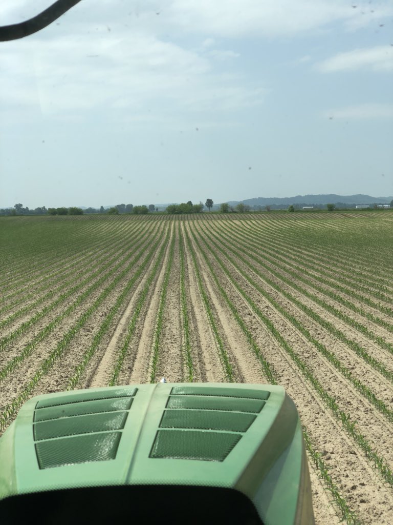 mbates_7's tweet image. As the old timers used to say, “time to let the crop lay”..............except now it’s with a 120ft boom instead of a six row crop cultivator #SecondPass @DowsonCole @DowsonAda @KYLEJDOWSON