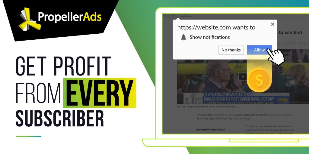 propellerads's tweet image. Try new revenue model, get paid for every subscriber! Comparing to traditional CPM Revshare revenue model’s rate, the CPS rate is MUCH higher.
Monetize in a new way - bit.ly/2jTrnfE

#monetization #propellerads #trafficmonetization #traffic #affiliate #affiliatemarketing