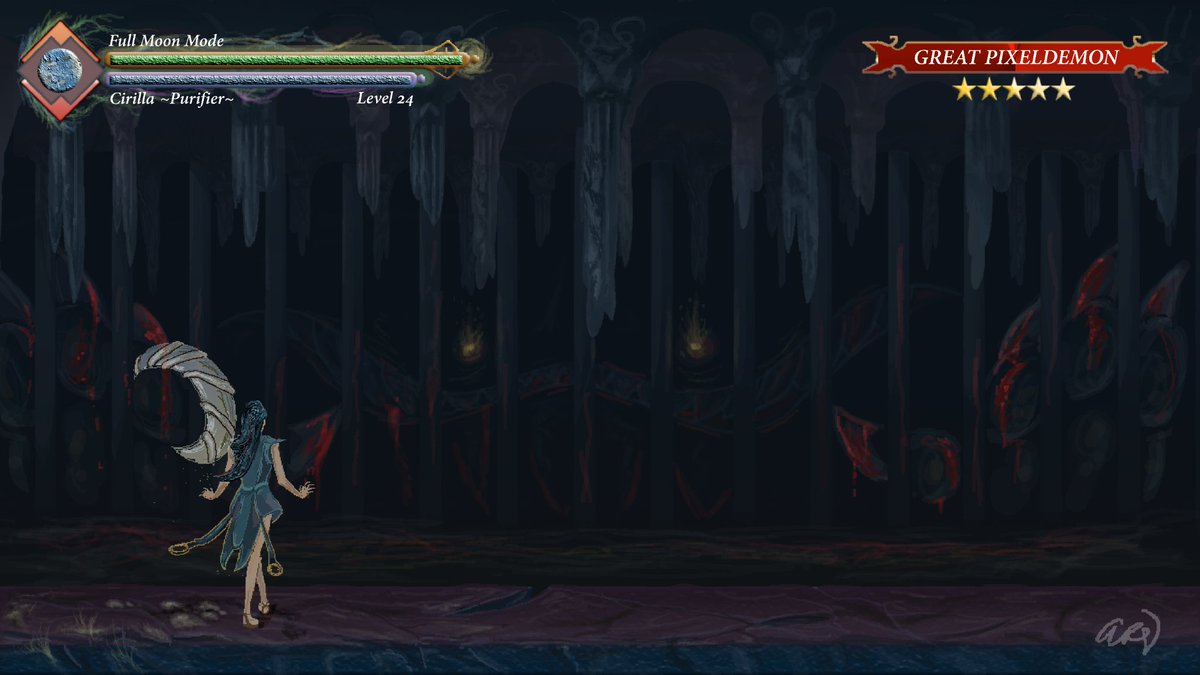 aries_wa's tweet photo. Moon Traveller Cirilla
.
.
#rpg #travel #adventure #game #gaming #pixel #pixelart #gui #gamegui #castlevania #metroidvania #platformer #action #8bit #moon #castle #dungeon #Gaming https://t.co/3ZvU0Dpen7