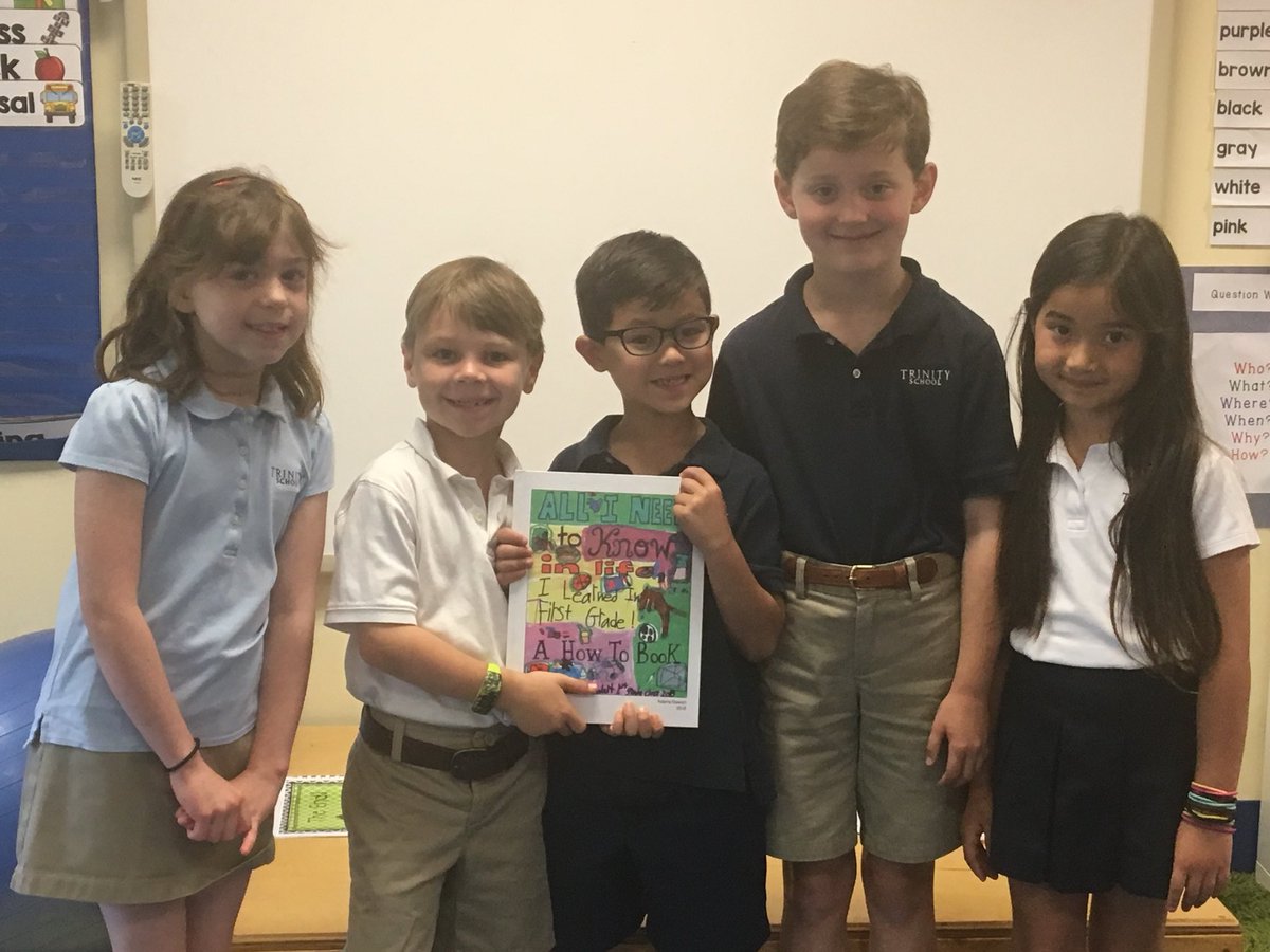 1st grade presented their How to Book to us today. <a href="/trinityatl/">Trinity School</a> has so many Authors and Illustrators! Thanks friends <a href="/RStew613/">Rebecca Stewart</a>