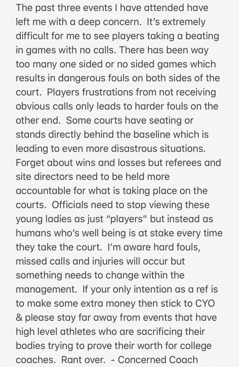 CoachNickV's tweet photo. Something needs to change.  Who has answers?  #ConcernedCoach https://t.co/NNq16VbN1F