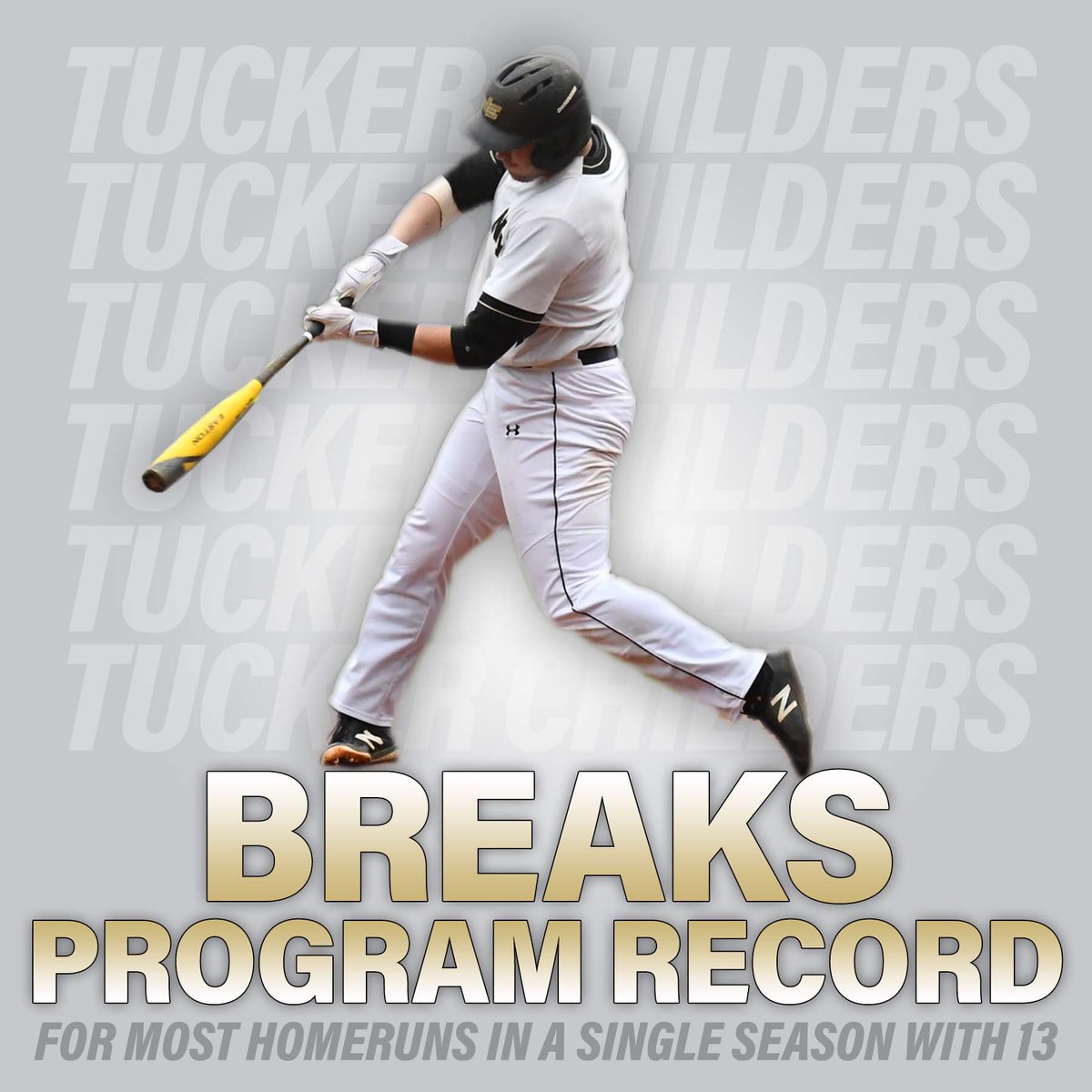 BSB | BREAKING: Sophomore C/DH Tucker Childers, a <a href="/HailStateBB/">Mississippi State Baseball</a> commit, has set a new #NEMCC PROGRAM RECORD for most home runs in a single season with 13!!! He shattered the 18-year-old previous mark of 12 set by Ricky Lambert twice in both 1999 &amp; 2000! #TigerPower