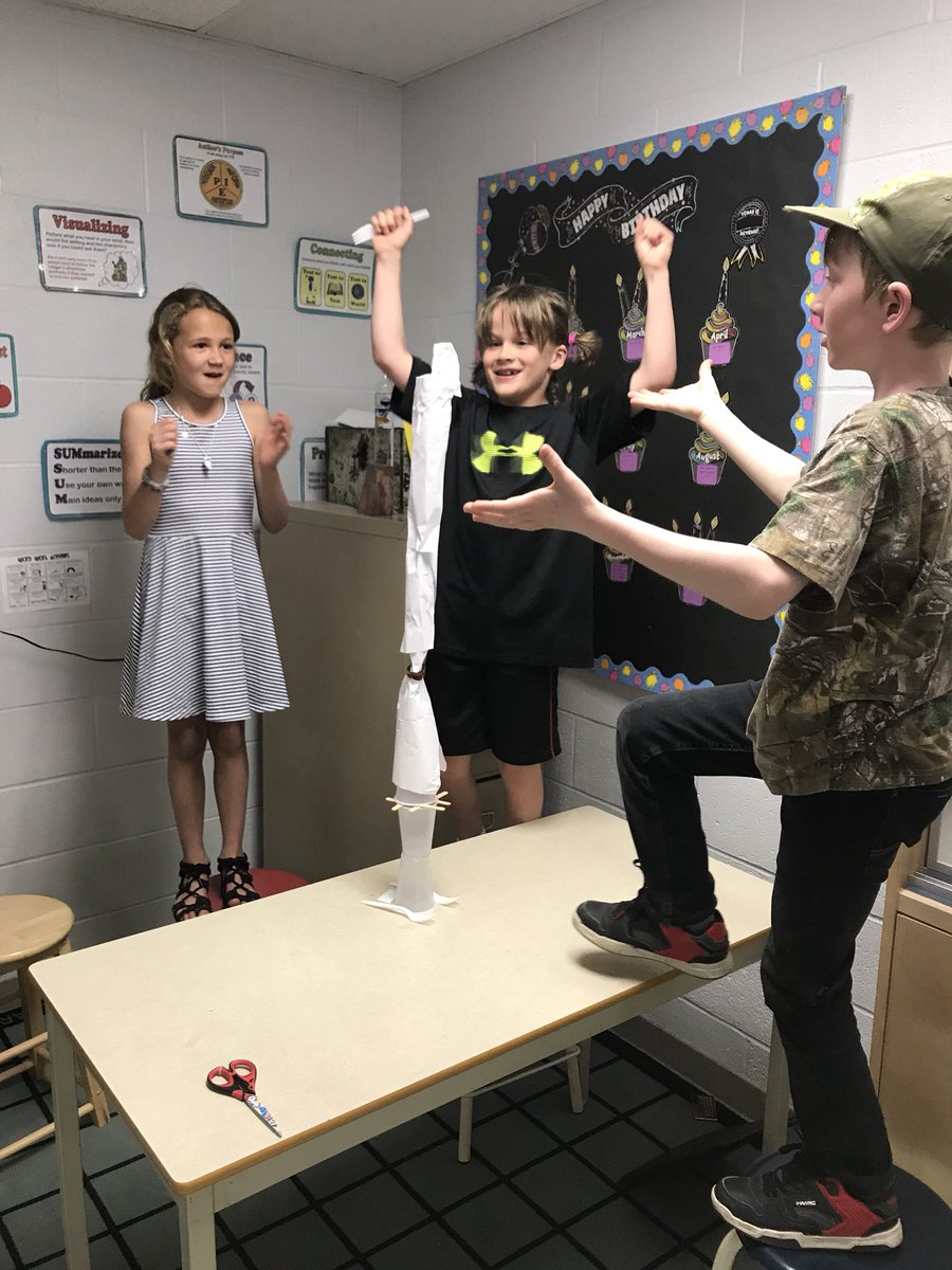 TownsendDean's tweet photo. #Lochearnrocks I’m so proud to be teaching these wonderful little people at Lochearn.  They are so eager to learn and to attend my class.  I love seeing the eagerness and Excitement that they bring to school each day.   #proudteacher  build a tower without binding materials https://t.co/9EgQT75ig9