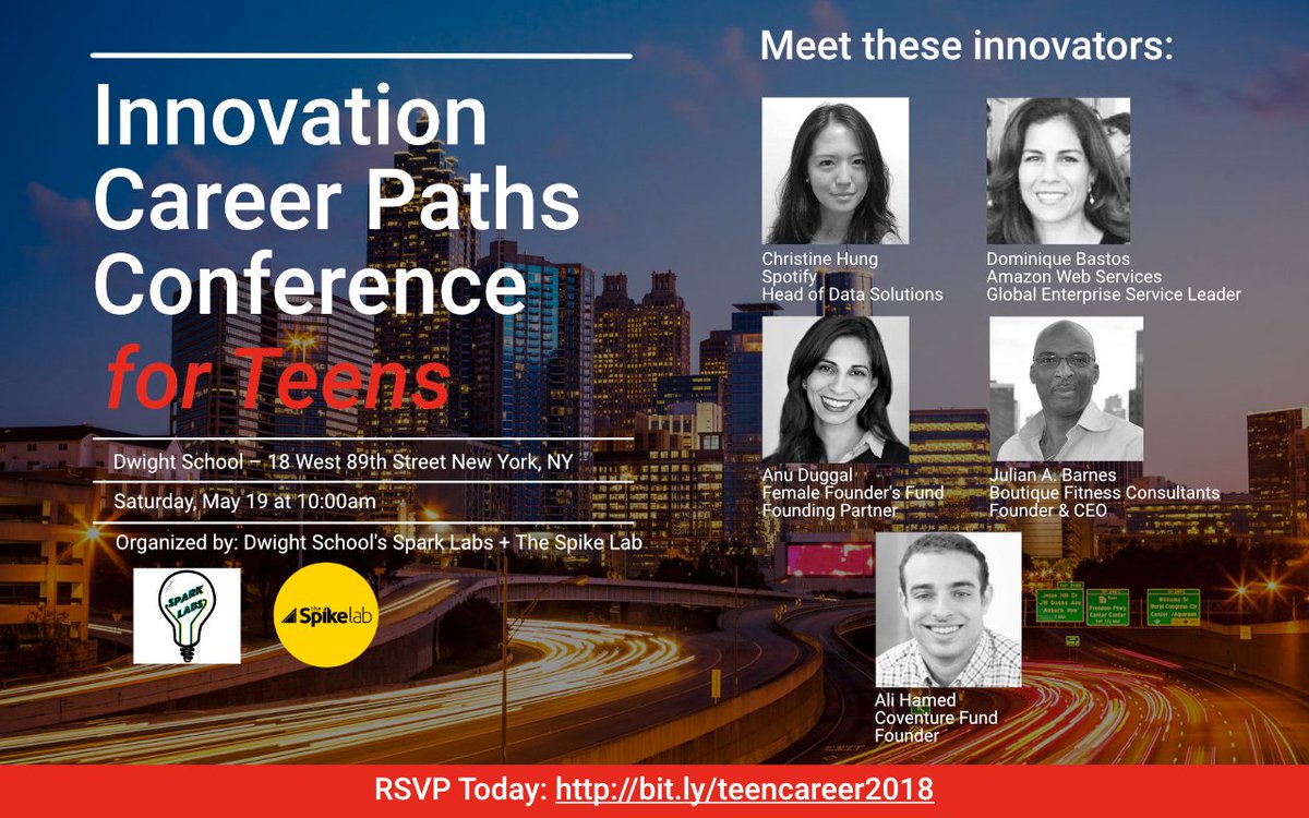 llnimetz's tweet photo. Tell NYC high schoolers about this free "Careers in the Innovation Economy" event that I'm co-organizing this Saturday! Pls share this with teachers, educators and parents of high school students. https://t.co/KRx6SZzCK8 #dwightschoolcommunity https://t.co/Iy5VVMfQYd