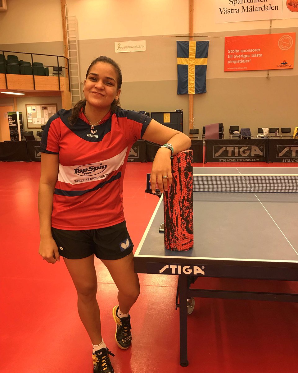 EvaBritto's tweet photo. ¡Es un nuevo día, una nueva semana, comienza fresco para lograr lo mejor!! 😍💙🌎🏓 #vamos #creso #teamdominican #sweden #tabletennis #ittf #andro #working #training #hard #love #sport #evabrito #tenisdemesa #summer #2k18 #strongwomen #strong https://t.co/RzXOJZNE4Y