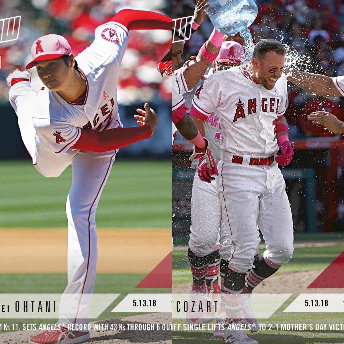Great team win! Ohtani with 11Ks and Zack Cozart walks it off – both moments captured with #TOPPSNOW. Get these cards while you can:goo.gl/3edGmu