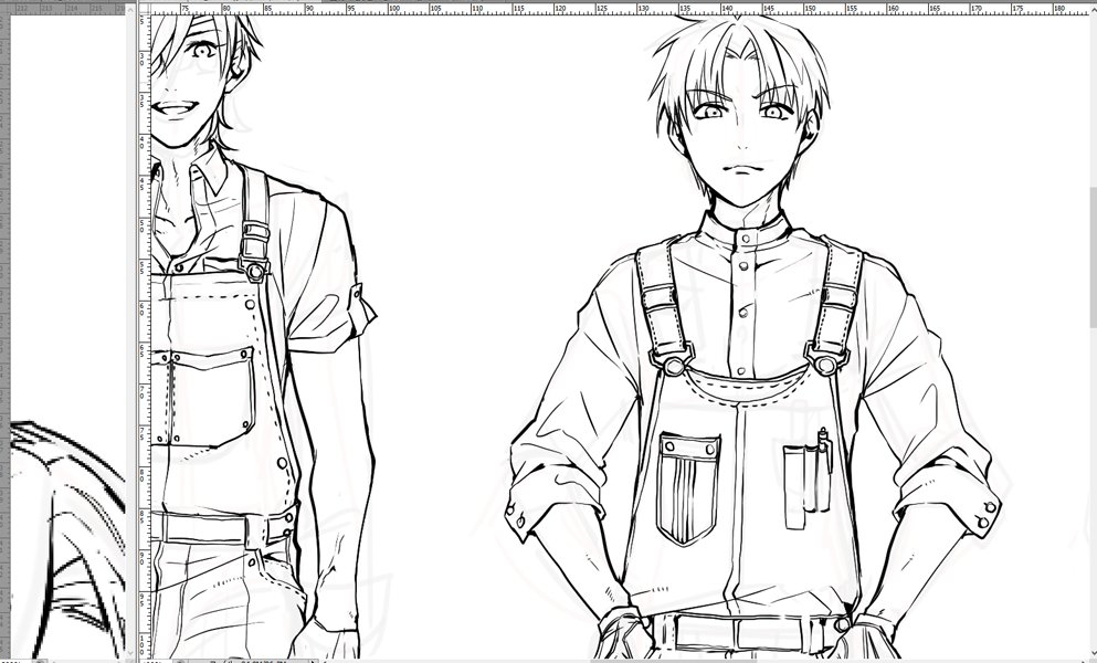 消したり描いたりとても途中。好きなものしかないのでひたすら楽しいな～😋 