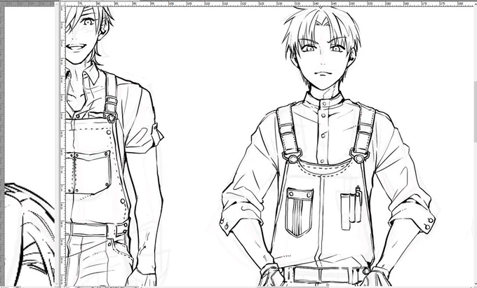 消したり描いたりとても途中。好きなものしかないのでひたすら楽しいな～😋 