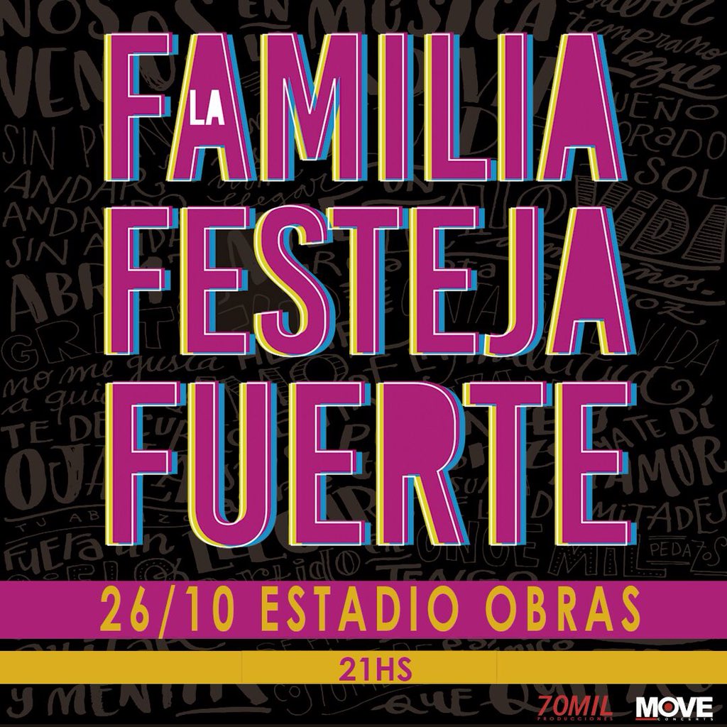 AbelPintos's tweet photo. 26/10. #LaFamiliaFestejaFuerte #BuenosAires #Obras ❤️ https://t.co/IaMjpJAPgV