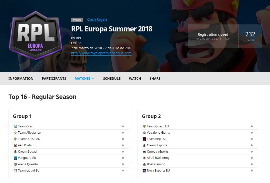 BossGamingClub's tweet photo. ¡Empieza la @RPLeuropa! Mucha suerte a todos los equipos de la competición, sobre todo a los españoles. Mañana será nuestro debut ante @GiantsGaming. #WeBossU 🎩 https://t.co/W9xtS4bhvZ