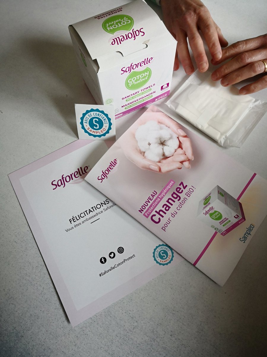 valentinetoutai's tweet photo. #SaforelleCotonProtect
Protection féminine au top, ultra douce, méga absorption !!
Recommandé aux femmes !
Merci @sampleo 😊 https://t.co/cU5Oavl0gj