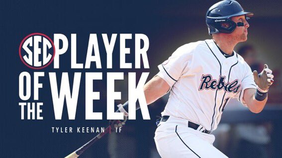 ChaseParham's tweet photo. Instead of just freshman of the week, Tyler Keenan won SEC Player of the Week this time. #RebsBSB https://t.co/IKXWDYUohY