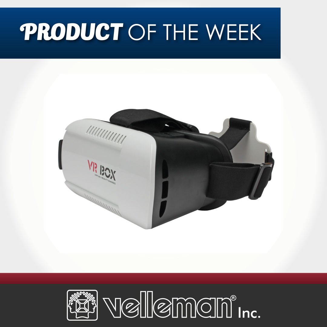 The Velleman VR-GEAR3: Virtual Reality 3D Glasses is our product of the week.

This comfortable, light-weight headset turns your smartphone into the ultimate personal theater for movies, games, apps and more. 

Available now: vellemanusa.com/products/view/…