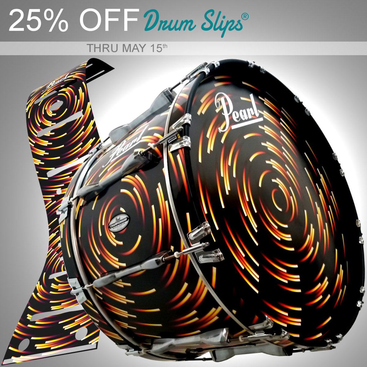 ON2Percussion's tweet photo. 25% Off Drum Slips® - Sale Ends Tomorrow!
https://t.co/tZOIriUoxt
#on2percussion #drumslips https://t.co/4oSiTMZYgN