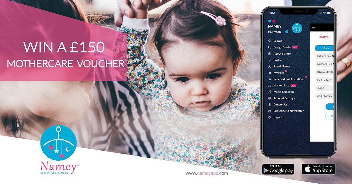 NameyApp's tweet photo. #London keep your eyes peeled on your commute home this evening. If you spot a #Namey poster in selected London Underground stations you could win £150 in @mothercareuk vouchers...
Full competition details and T&C’s: https://t.co/Tv3xk5OhKA https://t.co/j2Fv37862N