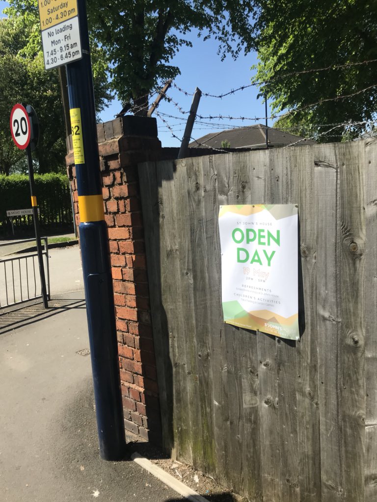StJohns_House's tweet photo. Open Day this Saturday 2-5pm. Come along and visit us here.. @WestMidsFire will be there, along with face painting, garden games &amp; refreshments (for those not fasting) https://t.co/66TkN1532L