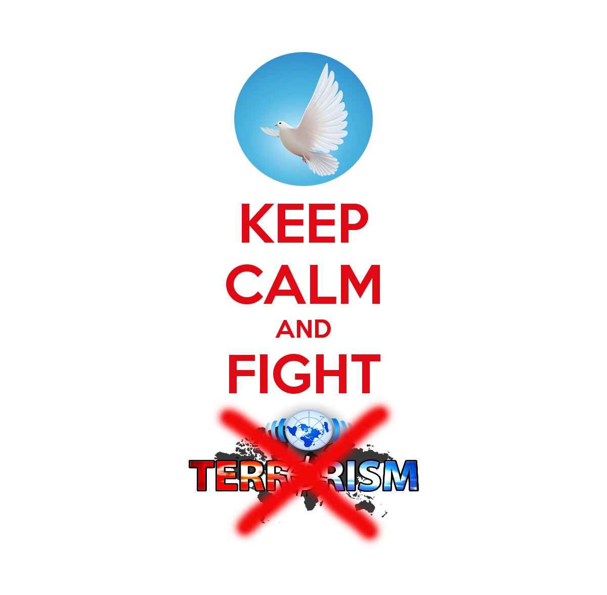 Keep Calm and Fight Terrorism #KamiTidakTakut #KeepCalm #fight #terrorism 🙂